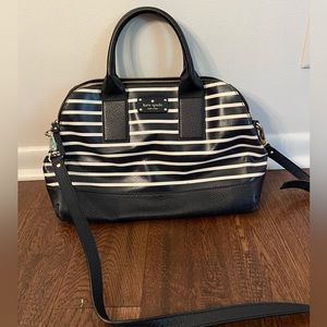 Kate Spade Navy and White Striped Bag